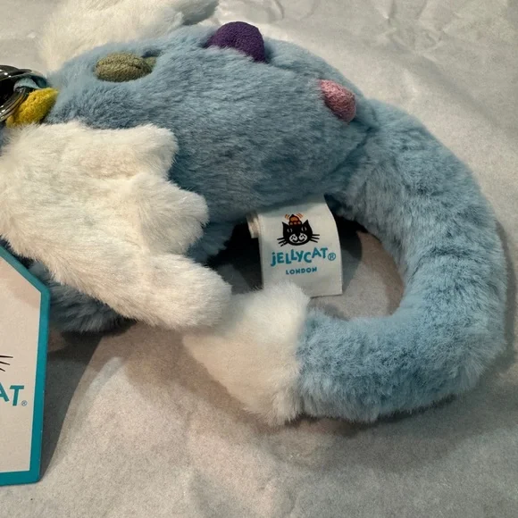 Jellycat Sky Dragon Plush Keychain Tiny Authentic - Picture 2 of 3